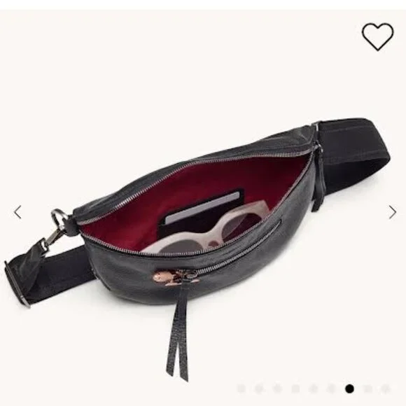 Hammitt Charles Crossbody Medium Black pebbled leather - Picture 3 of 5